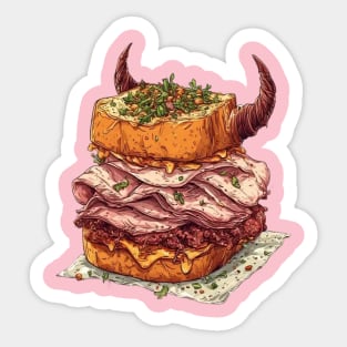 The Damnedwich Minimalist Shirt Sticker